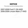 Tor Front Inner Steering Tie Rod End For Ford F-150 Lincoln Mark LT 4WD TOR-EV800369